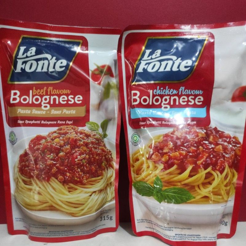 

La fonte Bolognese pasta sauce chicken/beef flavour