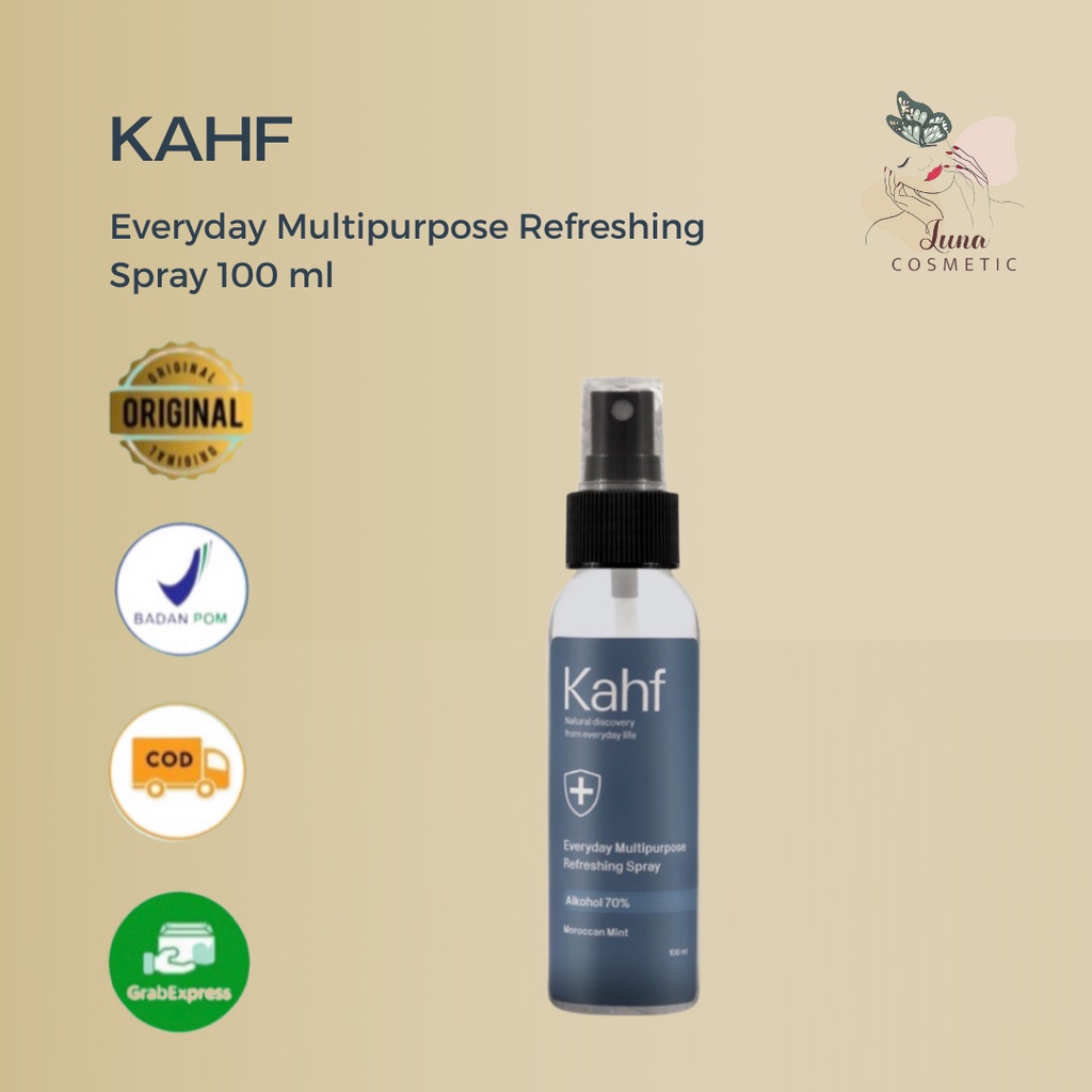 Kahf Everyday Multipurpose Refreshing Spray 100 ml Spray Higienis Lawan Bakteri &amp; Jamur