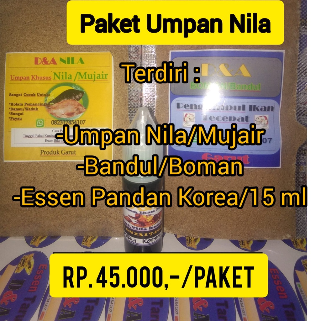 Paket Umpan Nila/Paket Umpan Essen Nila/Paket Umpan Essen Nila Mujair/Paket Umpan Essen Mujair/Paket