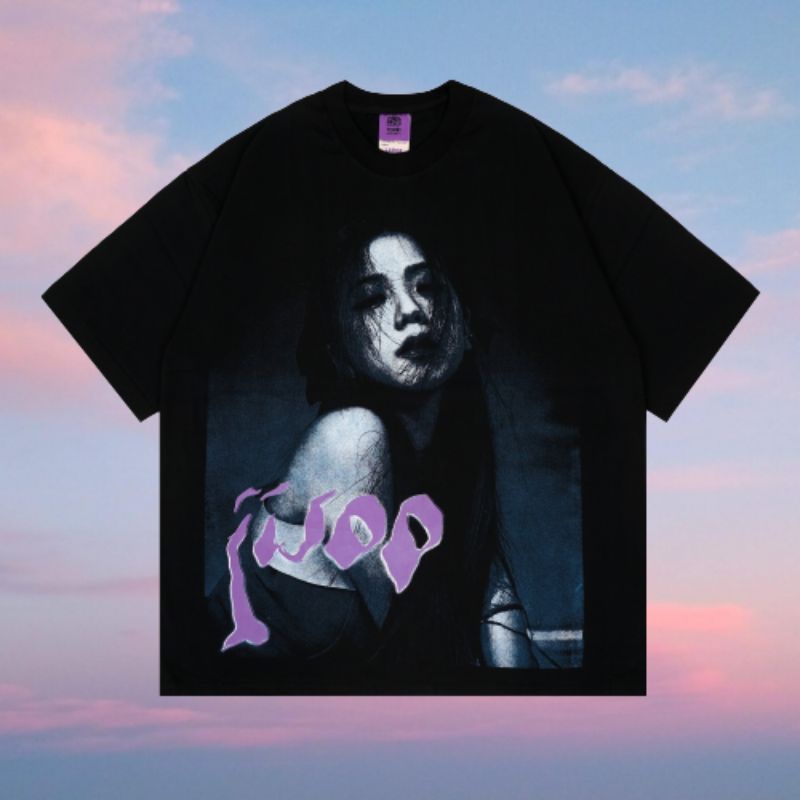 TSHIRT VINTAGE OVERSIZE JISOO BLACK PINK