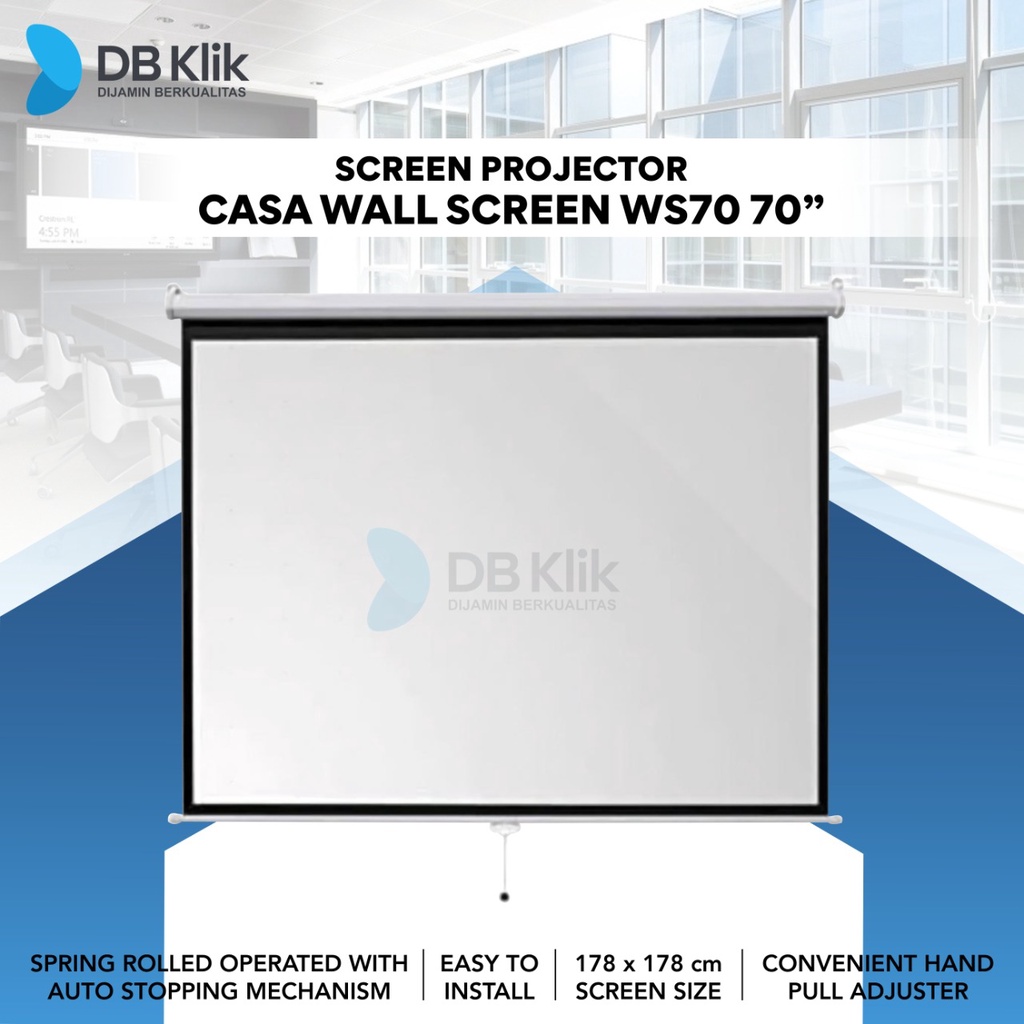 Screen Projector CASA Wall Screen WS70 70Inch- CASA Screen Manual WS70