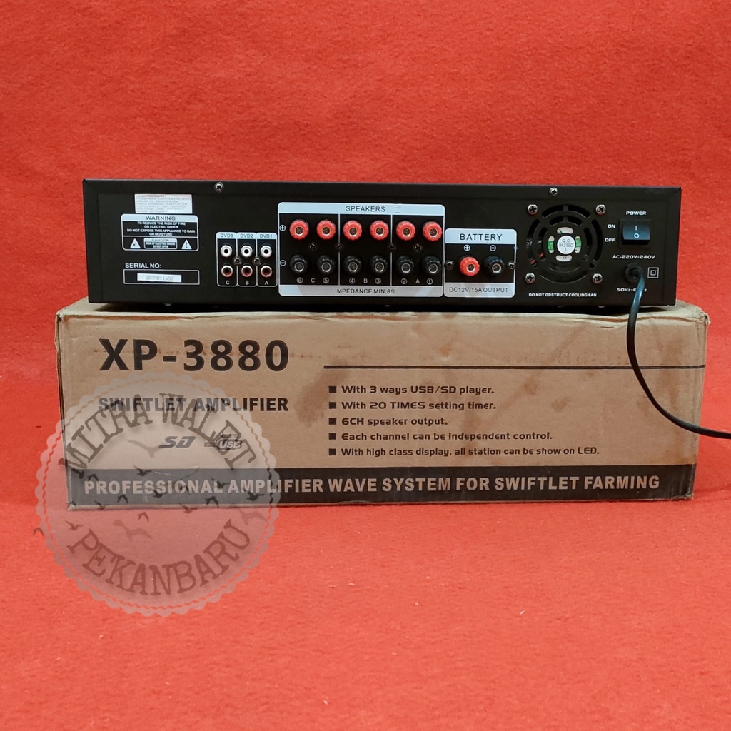 X-SYS XP-3880 AMPLI WALET 6 CHANNEL 3 PLAYER