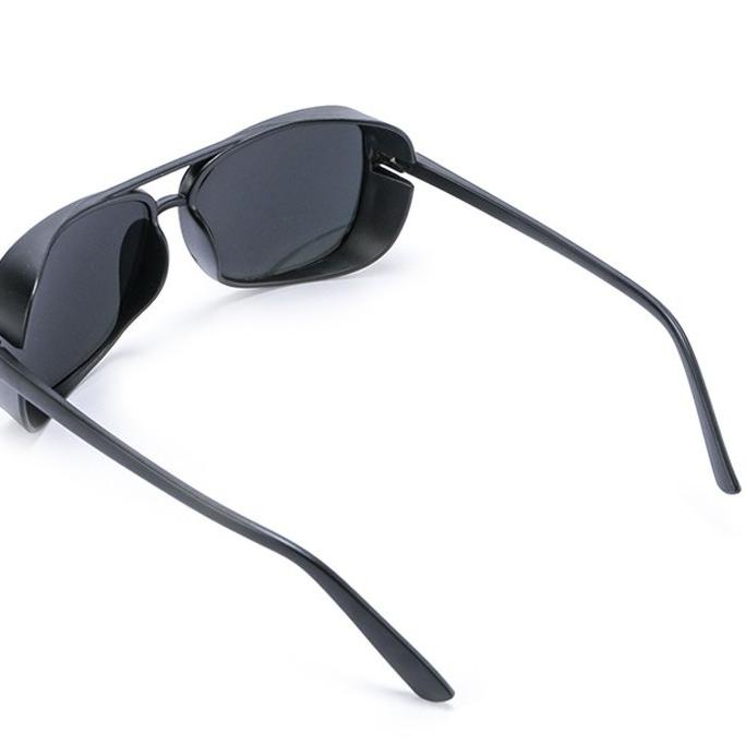 [KODE PRODUK EBIGF3495] Aliyyu Kacamata Gaya Pria Wanita Full Hitam Frame Plastik K046 - Kacamata Fa