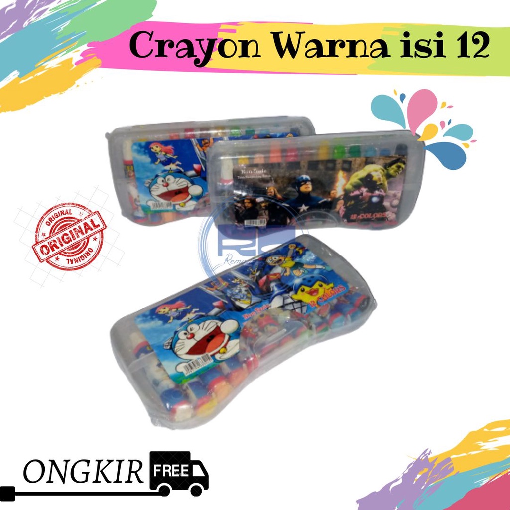 

CRAYON WARNA ISI 12 BH / CRAYON 12 WARNA MURAH / KRAYON WARNA 12 / KRAYON 12 WARNA