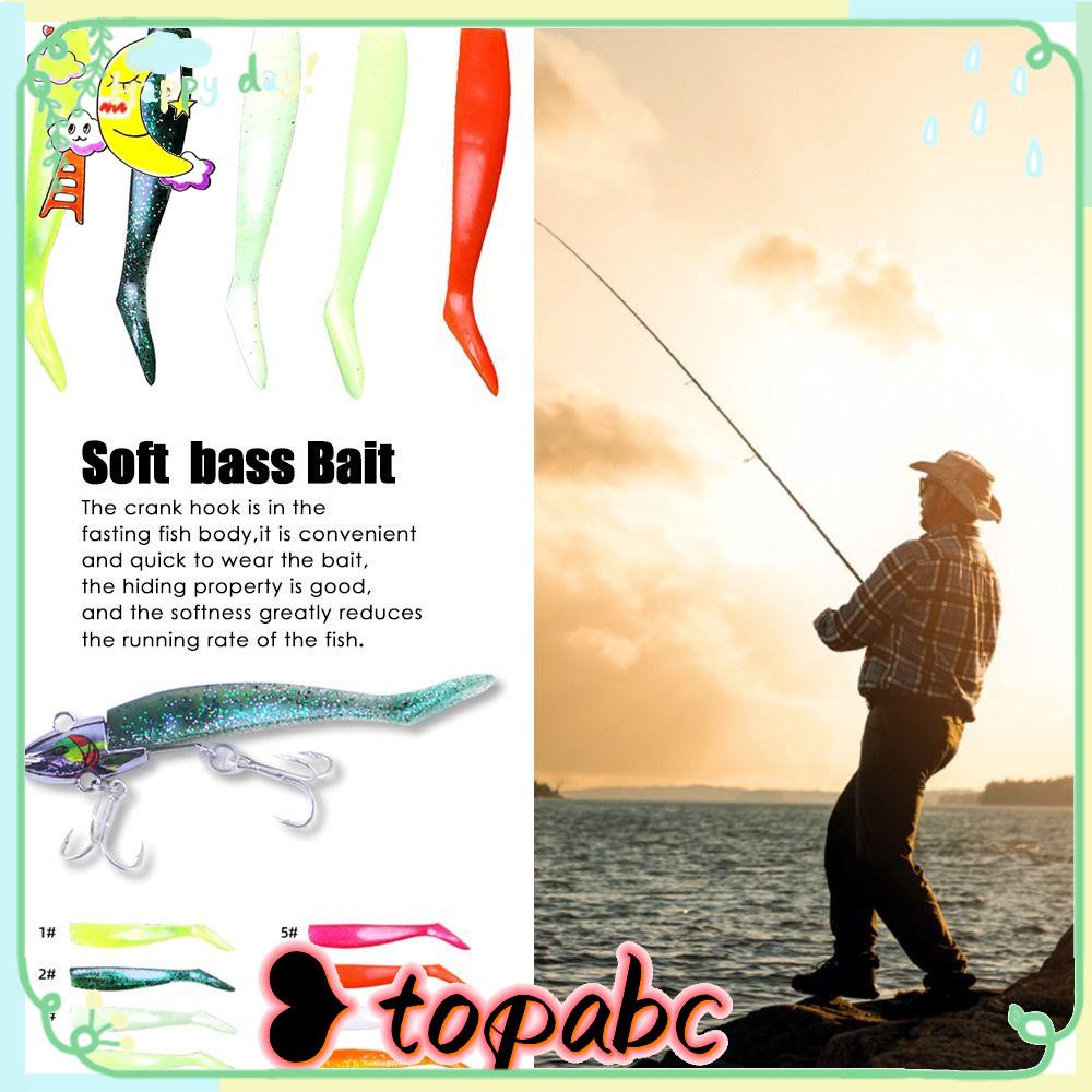 Top S/L Soft bass Umpan Renang Cacing Silikon sea Lead Head hook