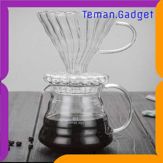 TG - DPR SELUNA Gelas Filter Penyaring Kopi V60 Cone Coffee Dripper Filter - SD-8106
