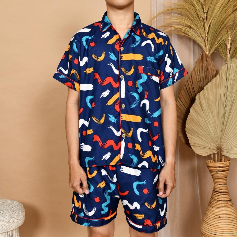 Cleopatra Piyama Pria HP ( M, L, XXL ) Bahan Microtex / Motif Karakter / Setelan Baju Tidur Celana Pendek - Part 2