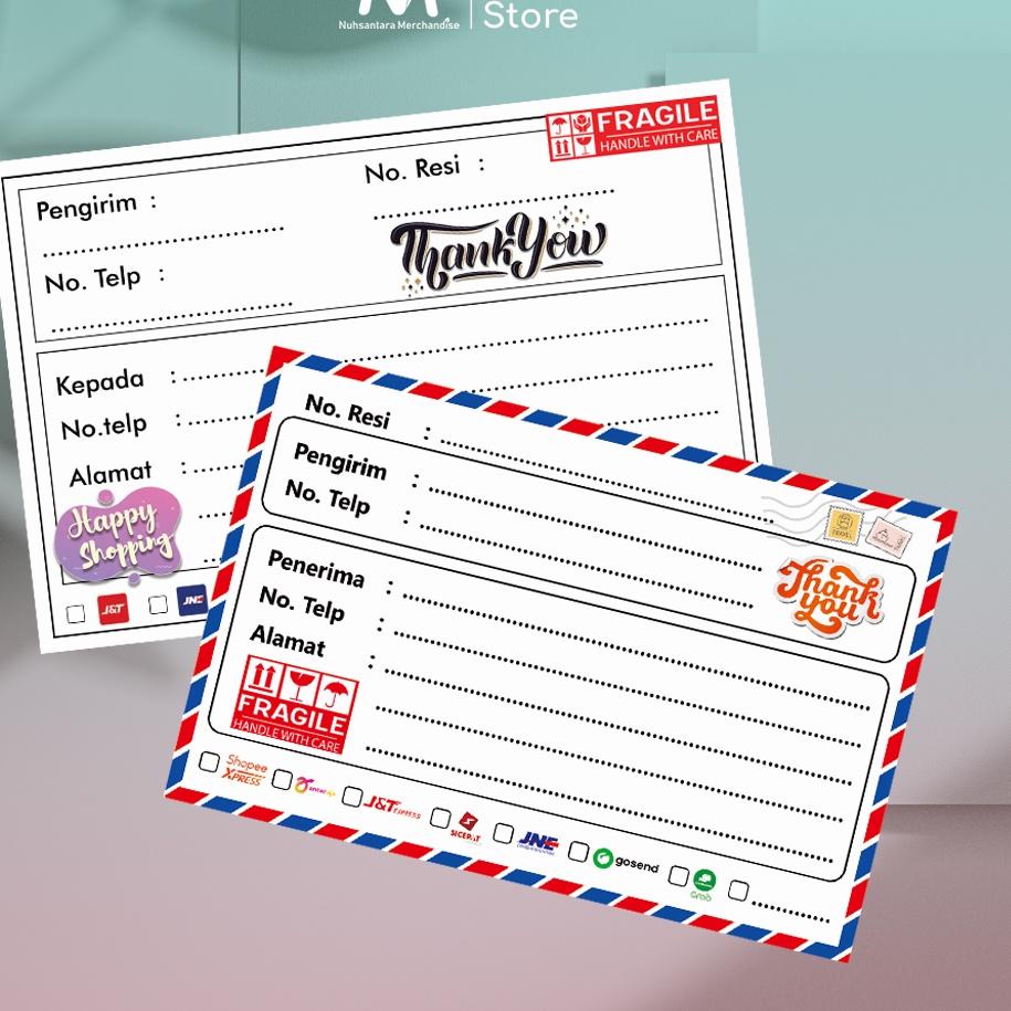 

ハ []Sticker Label Pengiriman Sticker Pengiriman Olshop / Label Pengiriman HVS Horizontal ↕
