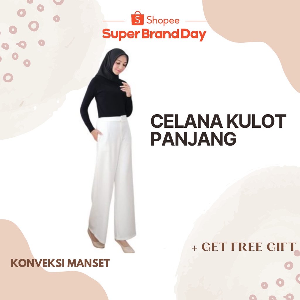 CELANA KULOT PANJANG STANDAR BAHAN JERSEY /BISA COD/HARGA PROMO/BAYAR DI TEMPAT