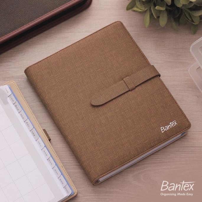 

BUKU AGENDA PLANNER COVER KULIT BROWN LEATHER DIARY BANTEX - 7492 03