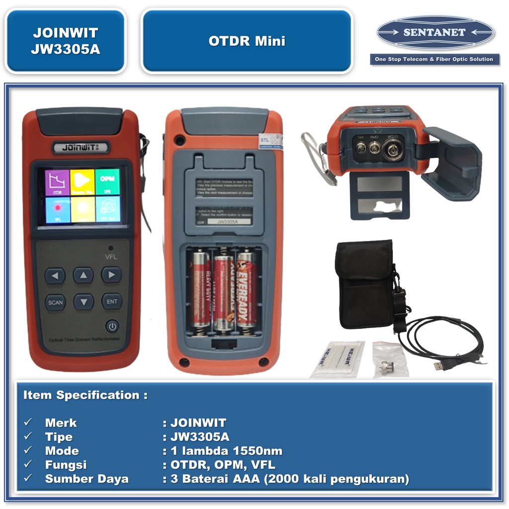 OTDR JW3305A 1 lambda 1550nm