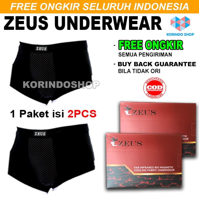 ZEUS UNDERWEAR CELANA DALAM KESEHATAN (BUY 2 GET 2) ukuran M-XXL