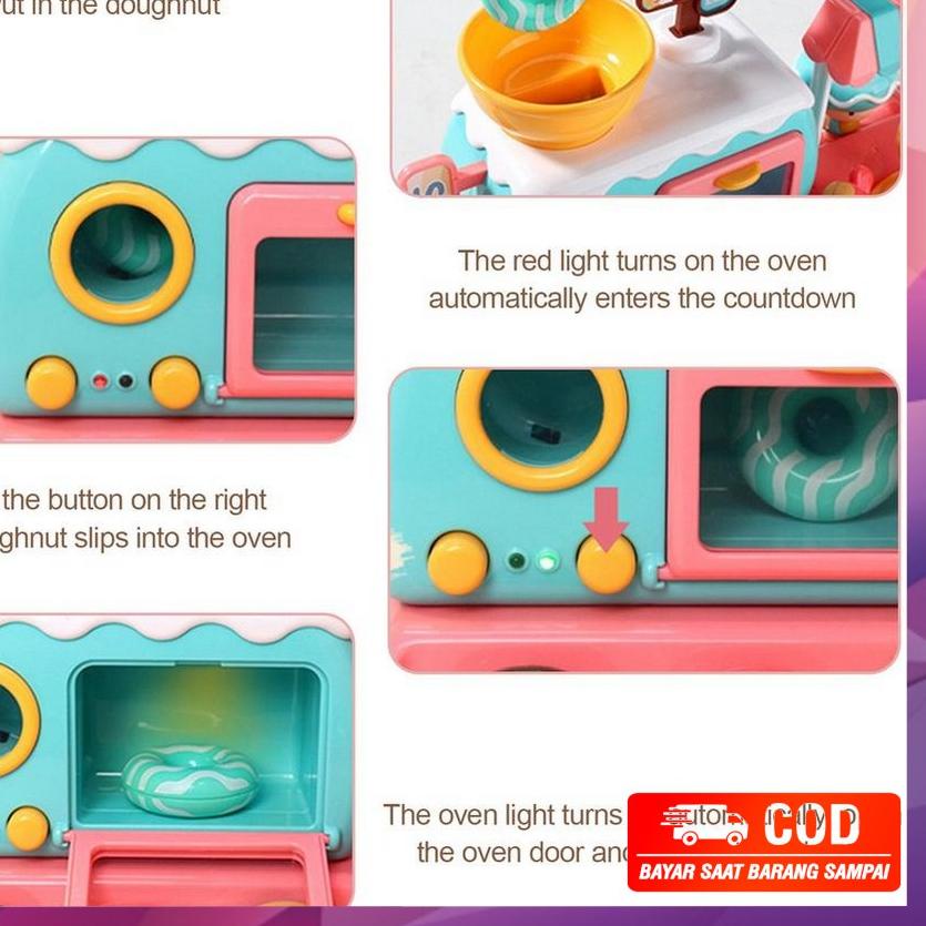 SALE✅~COD~ DO-M29 Mainan Edukasi Anak Toko Donat 999-82 Jualan Roti Donut Hadiah Ultah Kado Ulang Tahun|SQ7