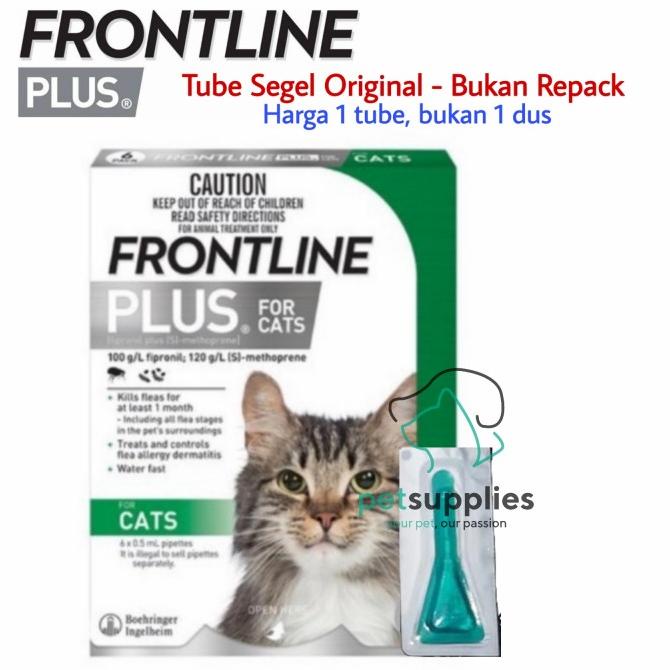 Promo obat kutu kucing FRONTLINE PLUS CAT, original Merial