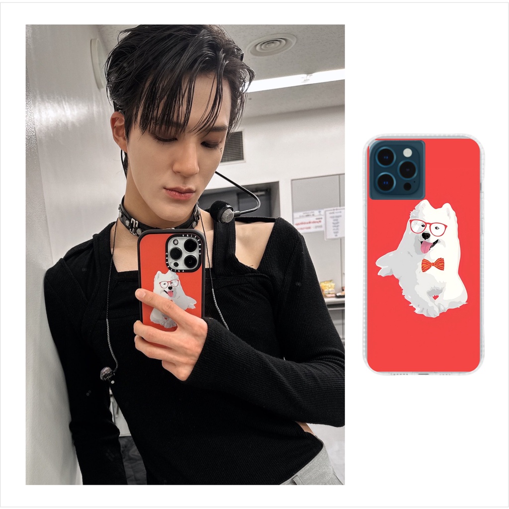 NCT Dream Lee Jeno happy samoyed custom phone case