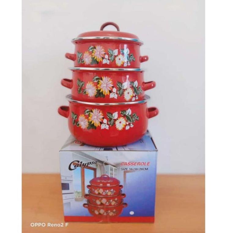 HOT PANCI ENAMEL BUNGA REONA/PANCI SET 3 TUTUP KACA/PANCI REONA დ 864