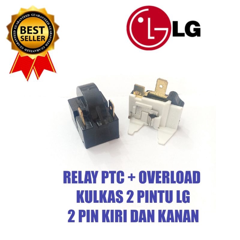 RELAY PTC + OVERLOAD KULKAS LG 2 PINTu