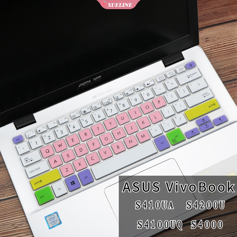 Untuk ASUS VivoBook S410UA S4200U S4100UQ,S4000 keyboard film laptop S4100VN S4000UA E406MA bumpy Silikon ultra-Tipis film Pelindung [ZXL]