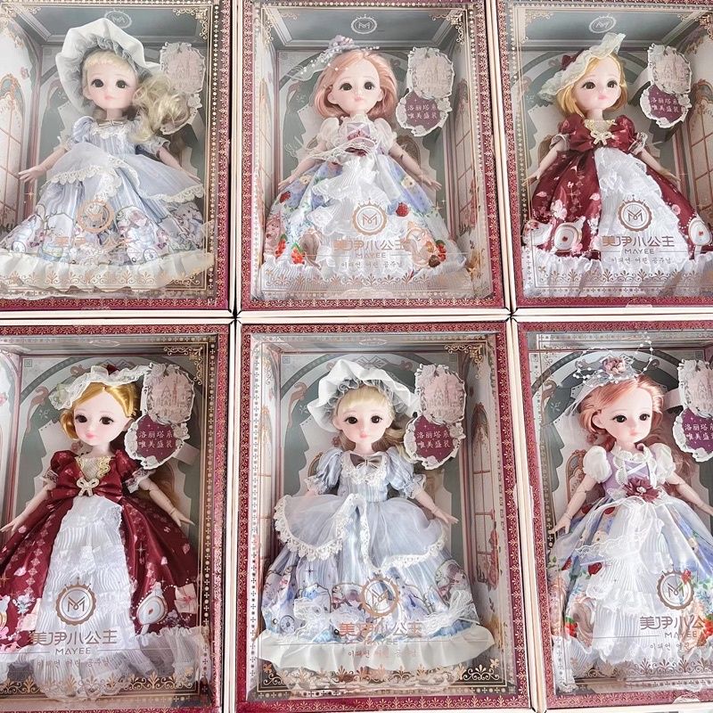 Spesial Boneka BJD 30cm Seri Lolita Dress Mewah