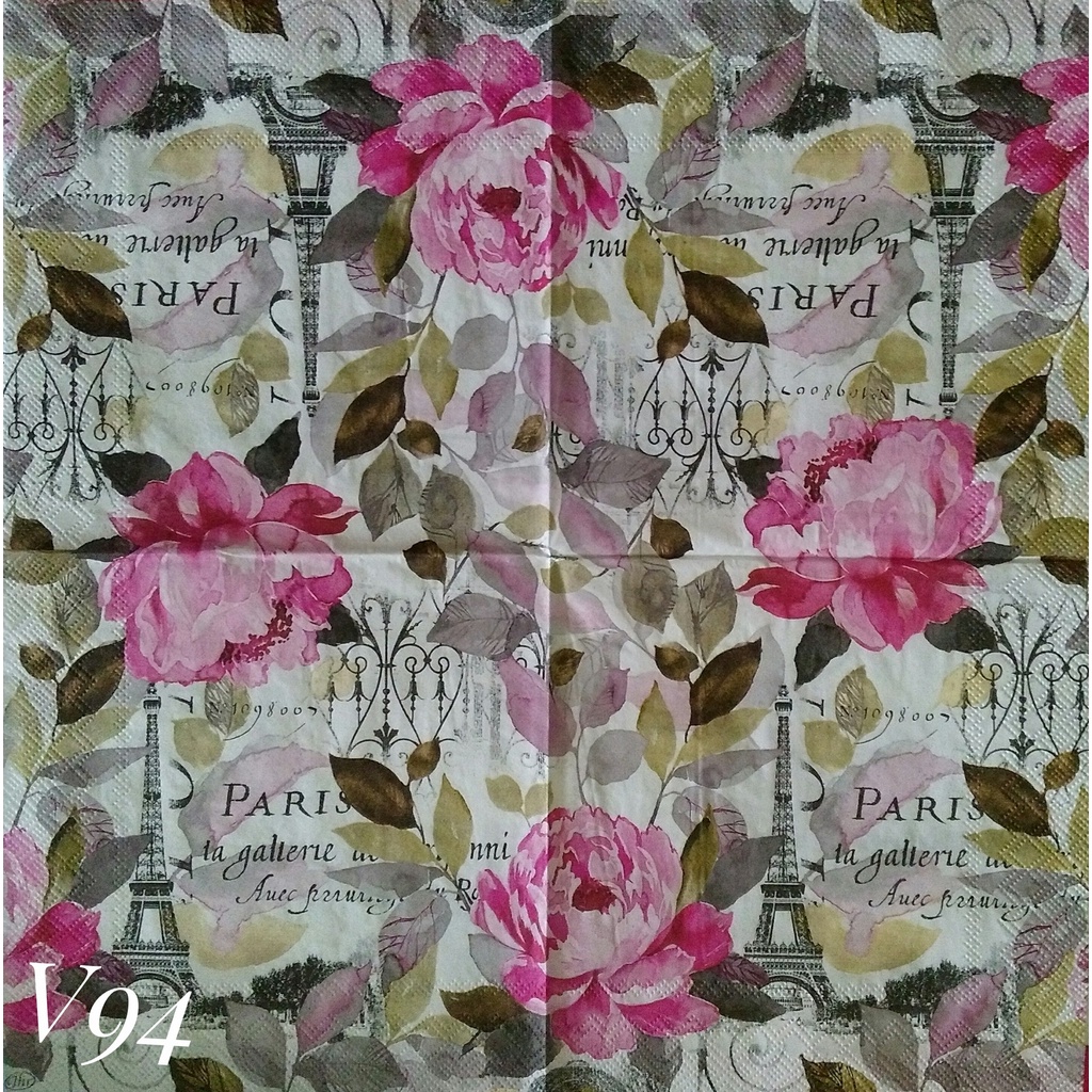 

Napkin Euro Vintage V94/ Tissue Decoupage