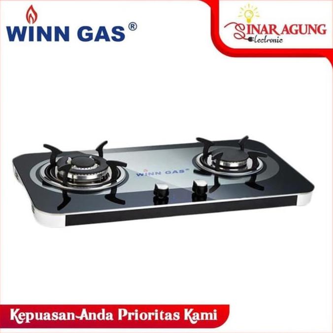Kompor Gas WIN GAS W-888 Kompor Gas - Hitam [2 Tungku] silahkan di pesan