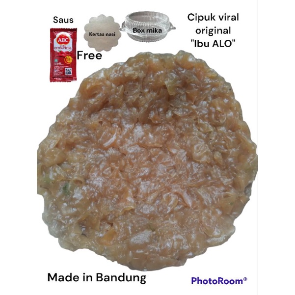 

Cipuk viral Bu ALO/cipuk renyah/original/cemilan/cipuk ketagihan/cipuk nikmat/cipuk mentah tinggal goreng/cipuk enak/makanan/Best seller/Terlaris/Size jumbo