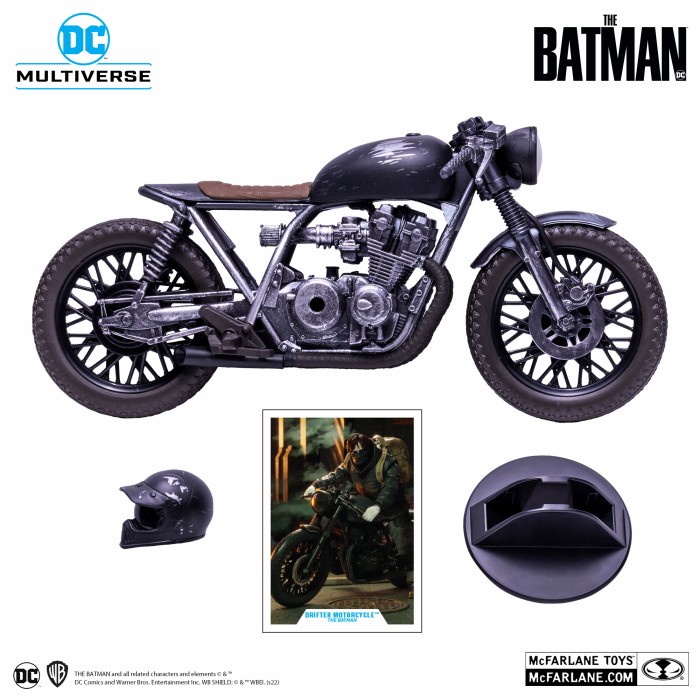 Mcfarlane Toys Motorcycle Drifter Motor Batman Movie 2022 DC Batcycle
