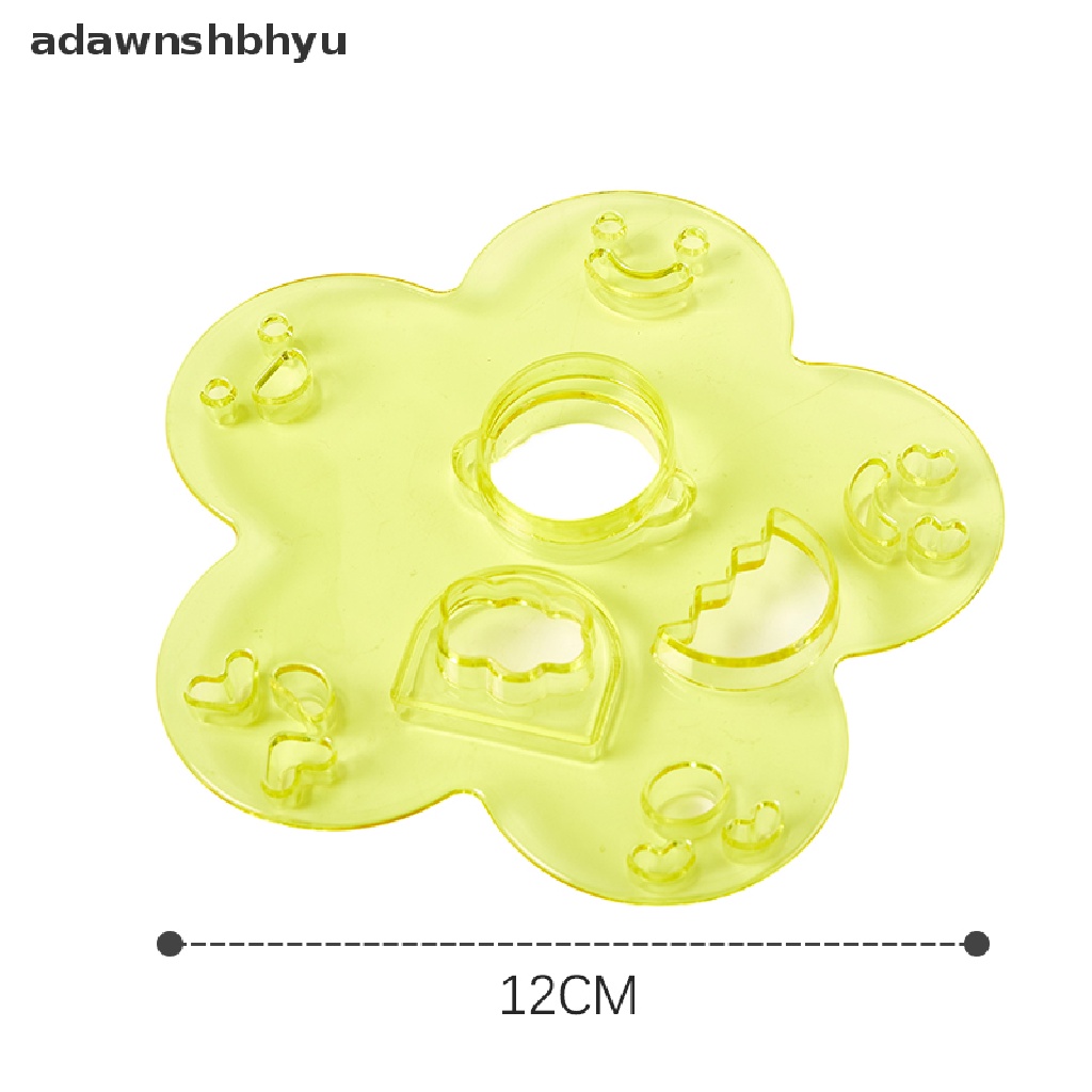 Adawnshbhyu 3Pcs Cetakan Ekspresi Wajah Kartun Rice Ball Mold DIY Alat Emboss ID