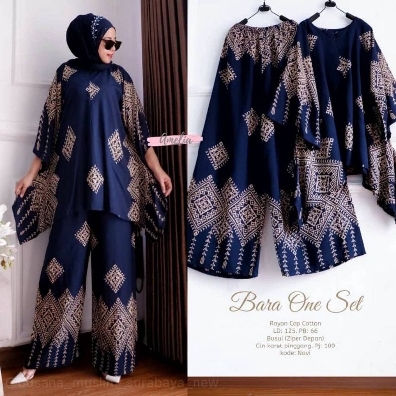 TERBARU SET WAKA BARA STELAN SIBORI WAKA WAKA| RAYON SUPER GRADE A | RESLETING DEPAN BUSUI | RENDA MILLO ORI