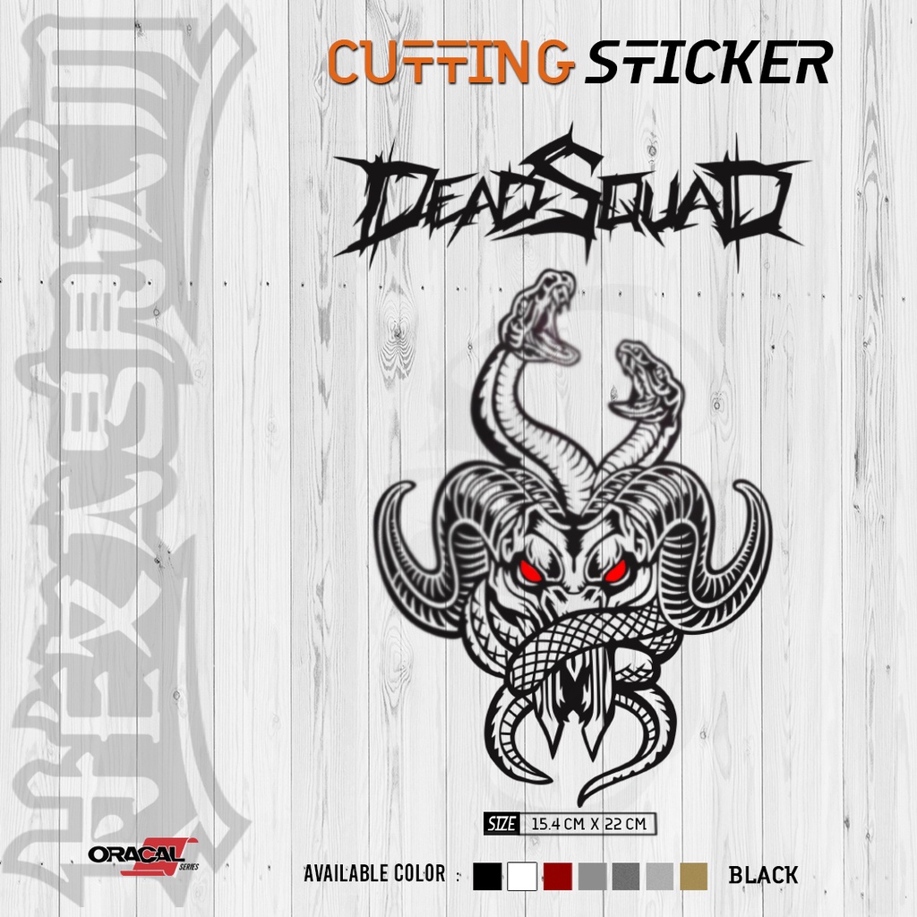 Cutting Sticker Deadsquad Snakegoat Logo | Stiker Cutting Band Deadsquad Snakegoat