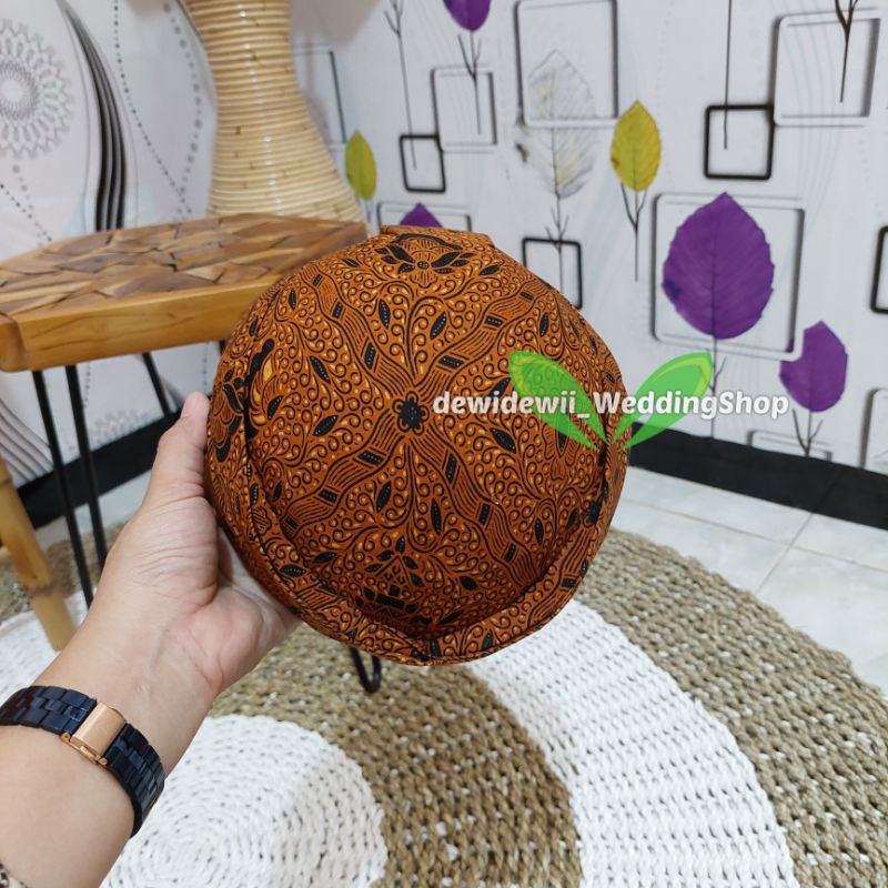 Blangkon Solo Bahan Premium - Motif Sido Mukti Halus | Model Dory Harsa