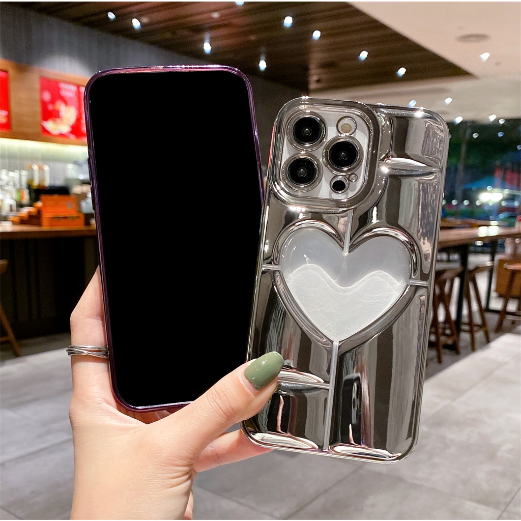 Luxury Aesthetic pelindung kamera Untuk case iPhone 14 Pro Max Plus casing iphone 13 12 Pro Max 14 plus shockproof electroplated Bahan Soft case