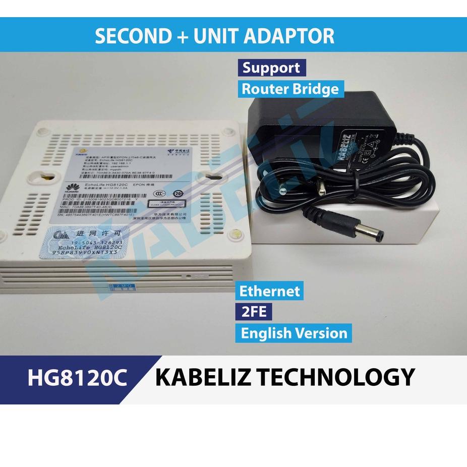 Harga Spesial ONU EPON HUAWEI HG8120C ONT NON WIFI SUPPORT ALL OLT EPON
