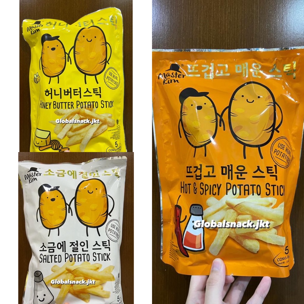 

MASTER KIM POTATO SNACK SALTED POTATO STICK / HOT & SPICY / HONEY BUTTER POTATO -SNACK