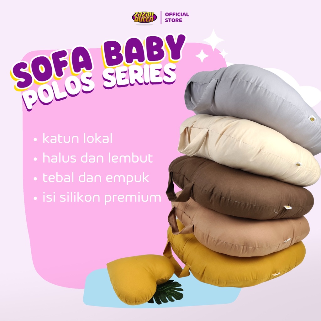 [MOTIF POLOS] Sofa Bayi Newborn / Tempat Tidur Bayi