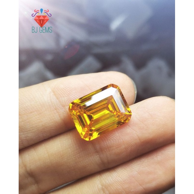 16x12MM Batu Permata Emerald Cubic Zirconia A3+ Quality