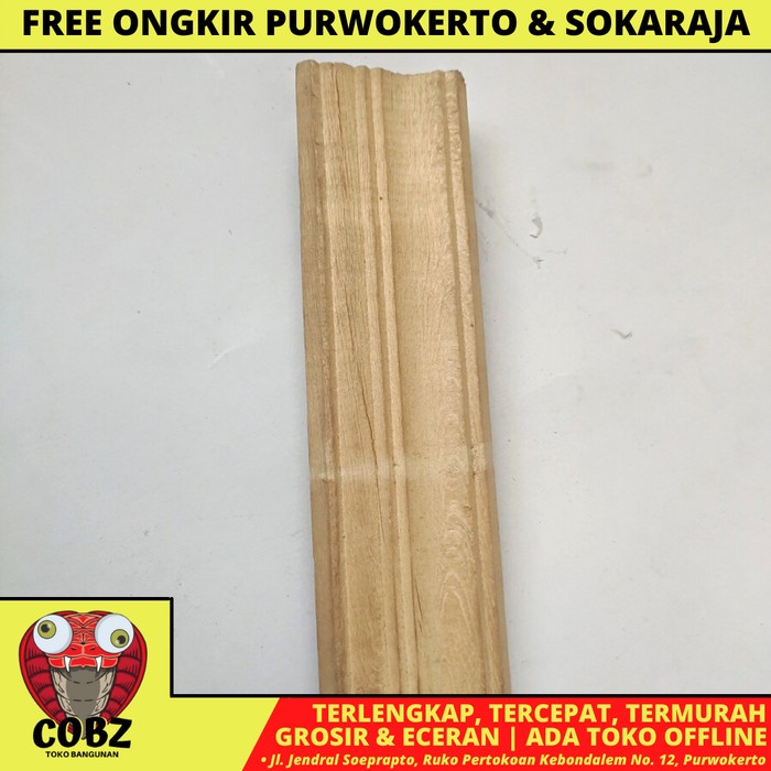 2 CM X 8 CM X 3 M / NM LIST PROFIL PLAFON KAYU SIKU