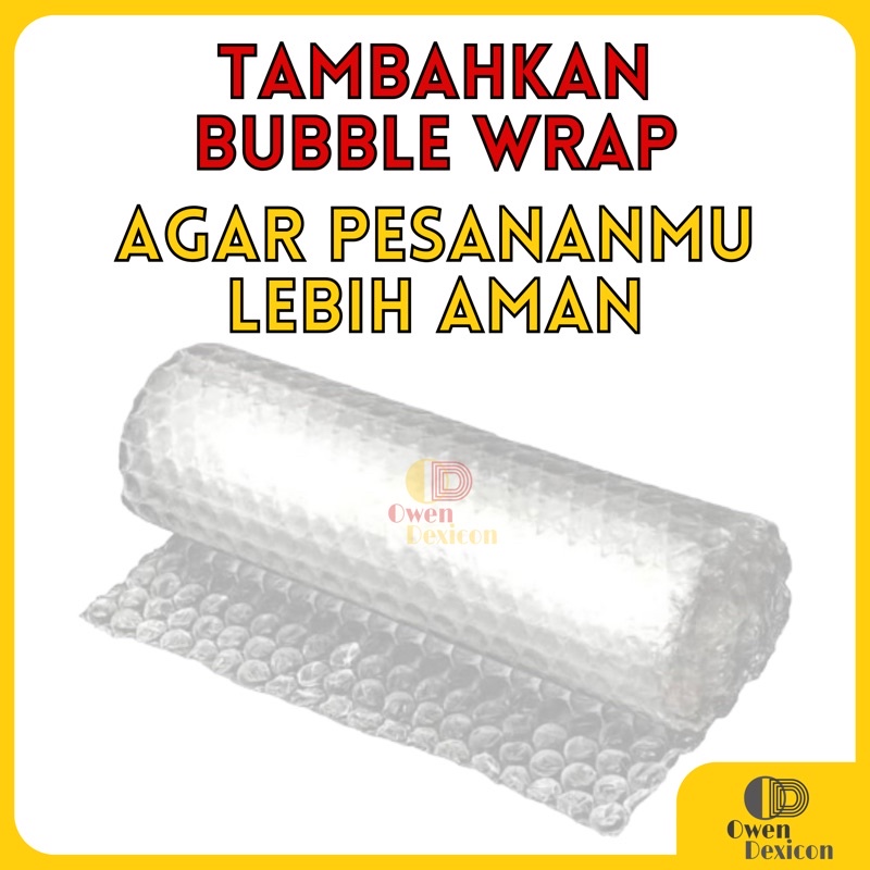 

Bubble wrap / untuk tambahan packing /extra aman