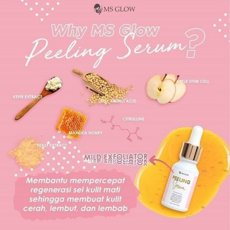 Ms glow Peeling Serum MS GLOW Original Terbaru