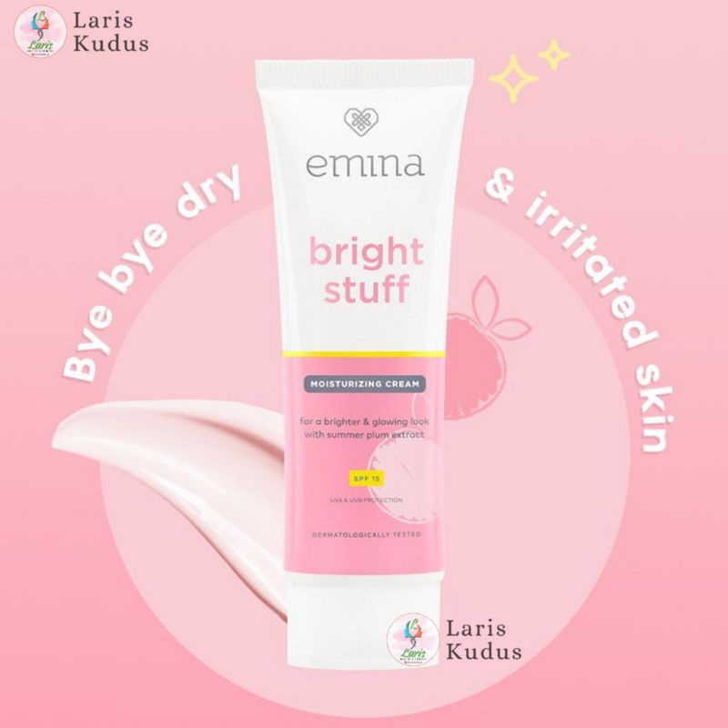 Emina Bright Stuff Moisturizer Cream 20 ml | Emina Pelembab Wajah | Emina Pelembab Pencerah | Emina 