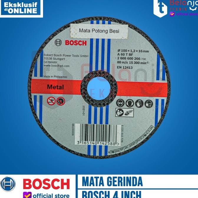 Bosch Batu Gerinda 4 Inch X 1.2 MM Mata Gurinda Potong Besi Cutting belanjate77 Kualitas Baik