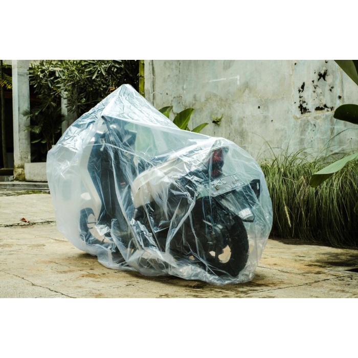 COVER MOTOR TRANSPARAN BENING - SARUNG MOTOR NMAX VARIO VESPA ASTREA
