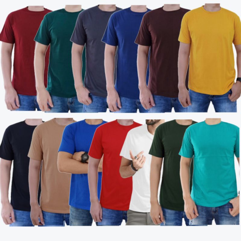 [Sikaos] Kaos Polos Pria Cotton Combed 24s 30s Lengan Pendek Pria Wanita