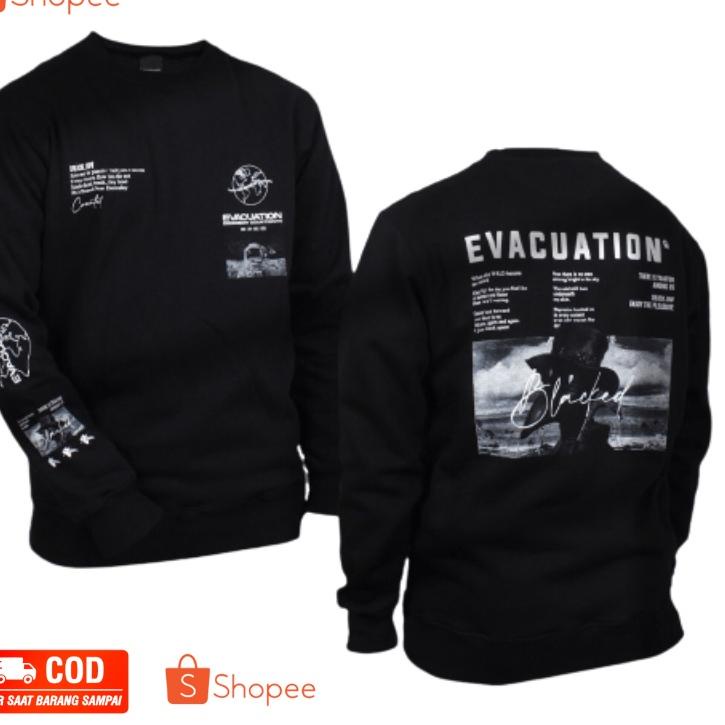 Trend Sweater Dobujack / Sweater Dobujack Hitam Evacuation / Sweater pria [SBO]