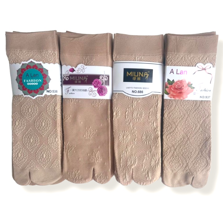 kaos kaki wanita jempol muslimah 2 jari model terbaru korea