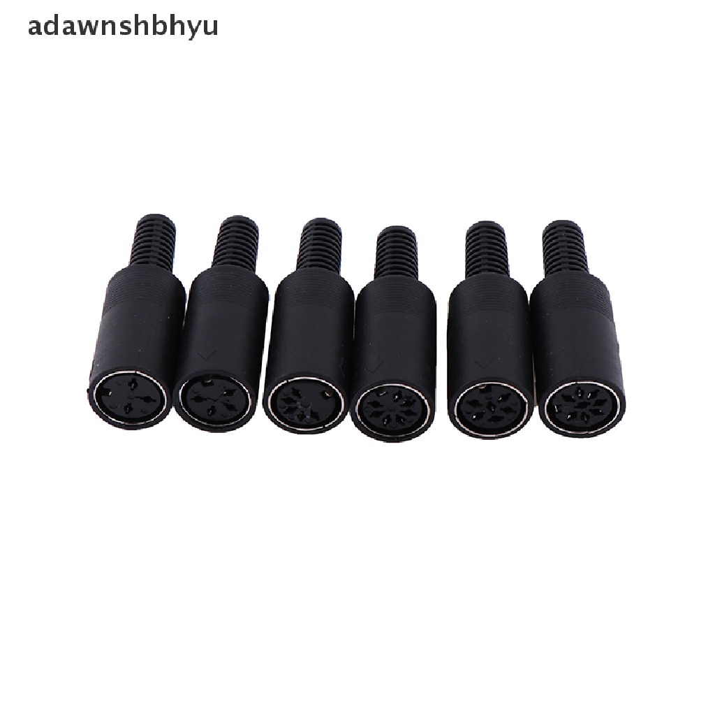 Konektor Soket Colokan DIN adawnshbhyu 3/4/5 /6 /7 /8 PIN Male/Female Dudukan Kabel Chassis ID
