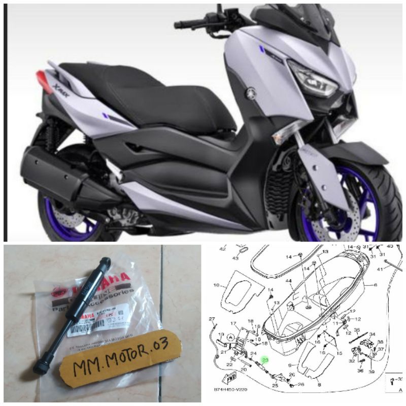 STOPER HIDROLIK JOK XMAX 250 YAMAHA ORIGINAL YGP B74-F478G-00