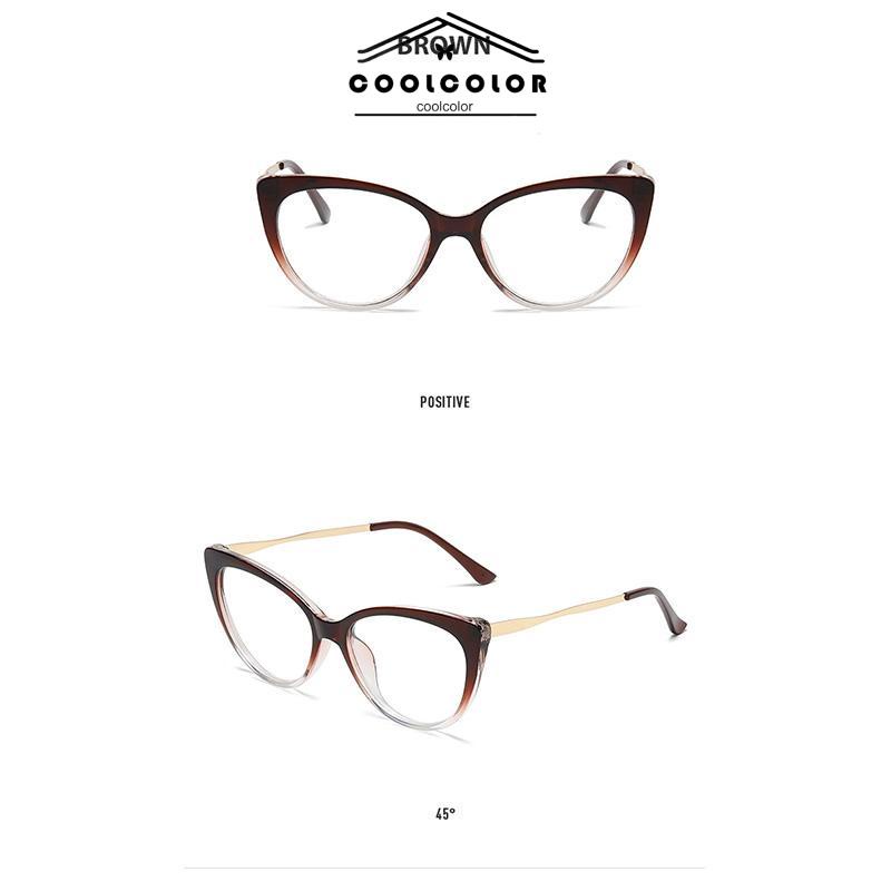 COD❤️Kacamata Cat Eye Terbaru Anti-Radiasi Blue Light Wanita Dan Pria Import Kacamata Fashion Korea- cl