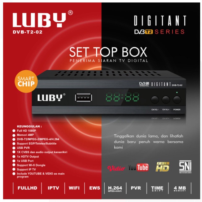 Set Top Box Tv Digital Luby T2-02