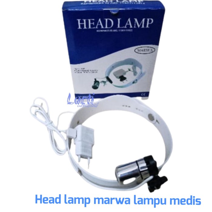 Head lamp marwa , lampu senter kepala medis /senter medis marwa